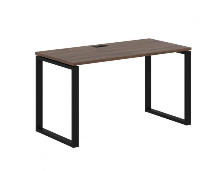 Стол письменный ЕДИС ЕКСТ 1367 Дуб Денвер темный Черный / EDIS EQST_0