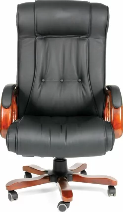 Кресло руководителя CХАИРМАН 653 кожа черная / CHAIRMAN_1