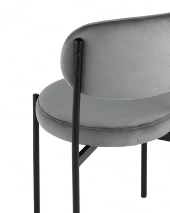 Стул Бриф НЕВ велюр Темно-серый / NEW_6