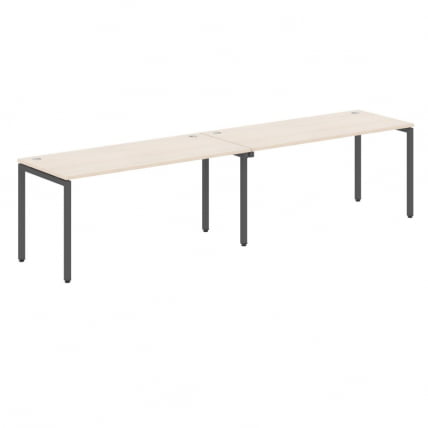 Стол двойной КСТЕН-С КСВСТ 3270 Бук тиара/антрацит / XTEN-S XWST_0