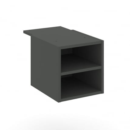 Тумба подвесная с двумя открытыми нишами CОНCЕПТ CН.ПТО-002 Антрацит / CONCEPT CN.PTO-002_0