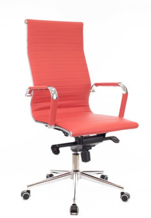 Кресло руководителя Еверпроф Рио М Экокожа Трикс Красный / Everprof Rio M Triks_1