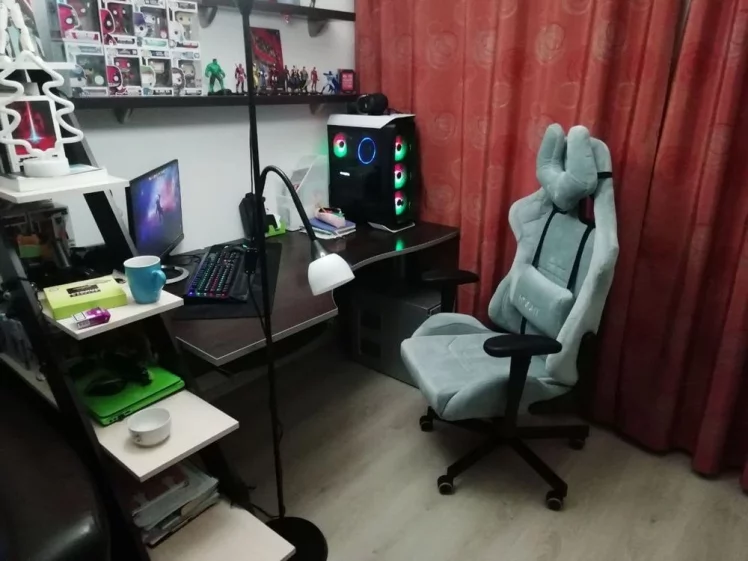 Геймерское кресло Бюрократ ВИКИНГ КНИГХТ ЛТ28 Серо-голубой / VIKING KNIGHT LT28_13