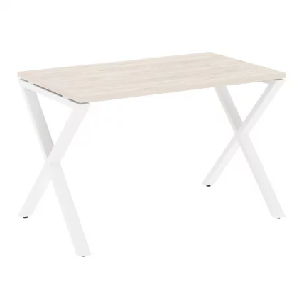 Стол рабочий ЛОФТ ВР.Л-СРКС-2.7 Металл белый Денвер светлый / LOFT VR.L-SRX-2.7_0