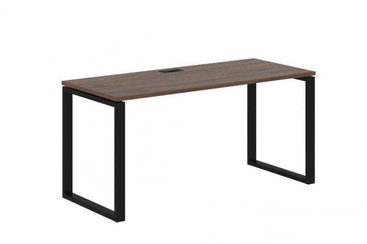 Стол письменный ЕДИС ЕКСТ 1567 Дуб Денвер темный Черный / EDIS EQST_0