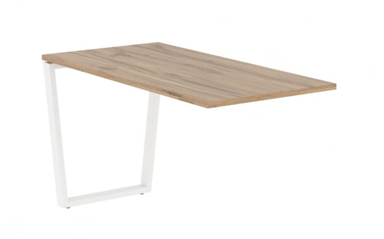 Брифинг-приставка ЕДИС ЕВБ 1367 Дуб Денвер светлый Белый / EDIS EVB_0