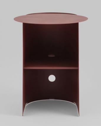 Журнальный столик Флоире металл бордовый / Floire_6