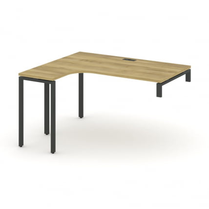 Стол-надставка на опорную тумбу (левый) CОНCЕПТ CН.ОСАН-003(Л) Дуб Винченцо Антрацит / CONCEPT CN.OSAN-003(L)_0