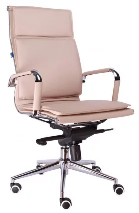 Кресло руководителя Нерей М экокожа Бежевый / Nerey M_0