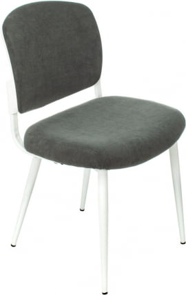 Стул для кухни Бюрократ КФ-8В вхите Серый / KF-8W white_0