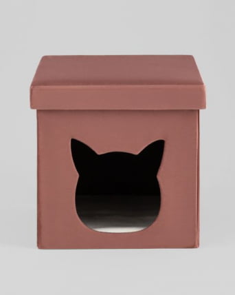 Пуф складной с ящиком Сторе Пет розовый / Store Pet_1