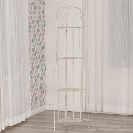 Этажерка угловая Сеcрет Де Маисон Николе (ПЛ08-10338) стальной сплав, античный белый, 48х33х159 см / Secret De Maison Nicole (PL08-10338)_6