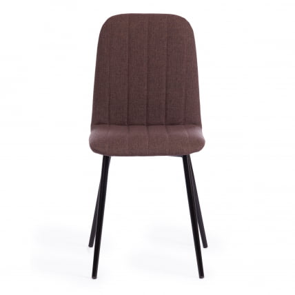 Стул АРC ткань/металл, 46 х 52 х 88 см, коричневый 01/черный / ARC_4