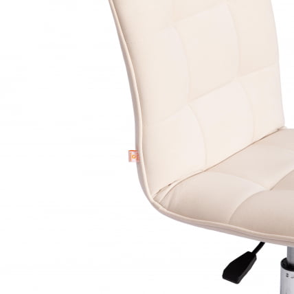 Кресло офисное ЗЕРО СС флок , молочный, 4 / ZERO_8