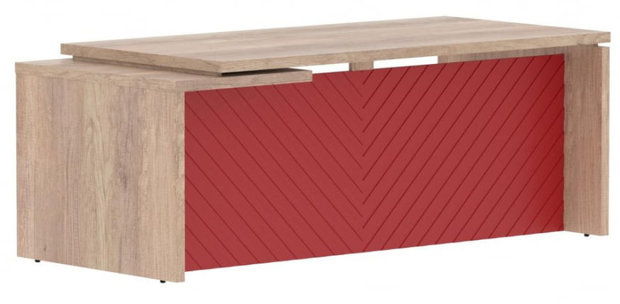 Стол руководителя правый Торр ЛУКС ТЛCТ 209 Р Дуб Каньон Красный / Torr LUX TLCT R_0
