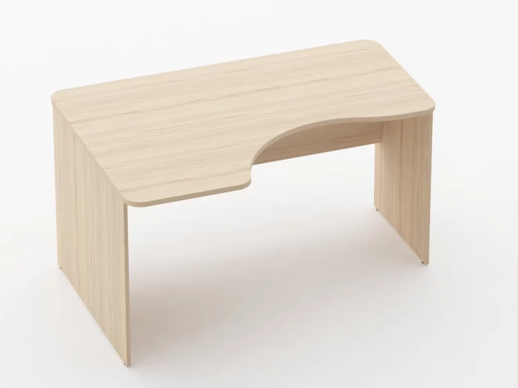 Стол угловой Глассй 1.14.14Л Бук светлый / Glassy_0