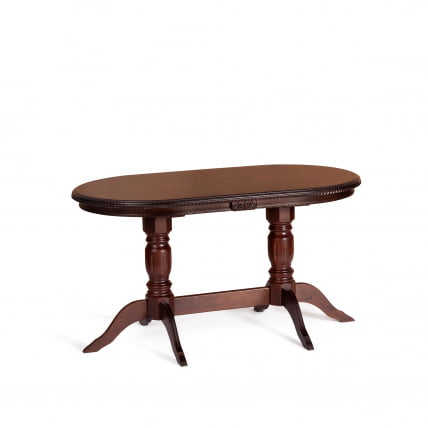 Стол CОППОЛА бук, мдф, 140+40кс80кс77см, Тобаcко, узор прямой / COPPOLA 140+40x80x77см, Tobacco,_3