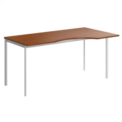 Стол эргономичный ИМАГО-С CА-1С(Л/Р) орех французский алюминий / IMAGO-S CA-1S(L/R)_0