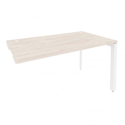 Стол-приставка на П-образном м/к к опорным элементам ОНИКС О.МП-СПР-3.8 Денвер Светлый/Белый / ONIX O.MP-SPR-3.8_0