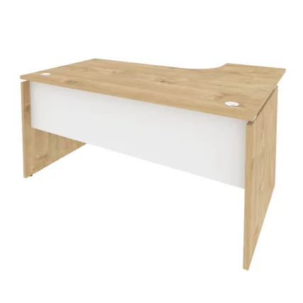 Стол эргономичный левый ОНИКС О.СА-4Л Тиквуд Светлый/Белый / ONIX O.SA-4L_0