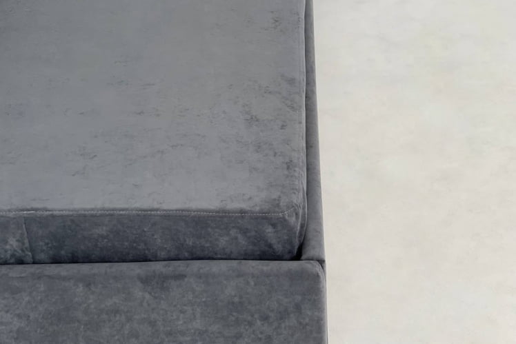 Кровать 0.9 Бест (Тахта) КМ.Т-15 графит (велюр) / КМ.T-15_6