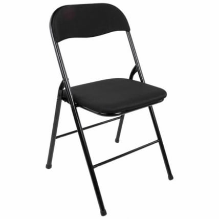 Стул складной для дома и офиса БРАБИКС Голф CФ-007 ткань Черный / BRABIX Golf CF-007_1