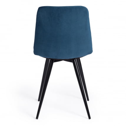 Стул CХИЛЛЙ (мод. 7095-1) ткань/металл, 45кс53х88 см, высота до сиденья 50 см, синий баркхат 29/черный / CHILLY (mod. 45x53х88 barkhat_3