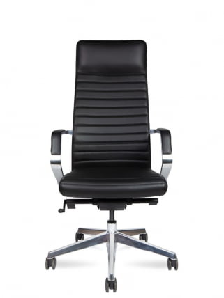 Кресло руководителя СИЕНА М кожа Черный / M_1