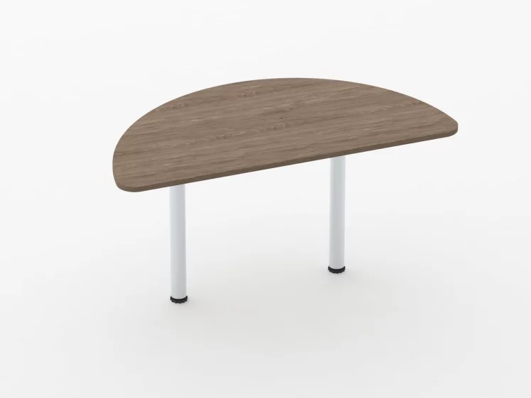 Приставка-полукруг для двух столов Глассй 2.18 Дуб Верцаска / Glassy_0