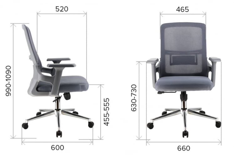 Операторское кресло Еверпроф ЕП-520 Грей Сетка Серый / Everprof EP-520 Grey_3