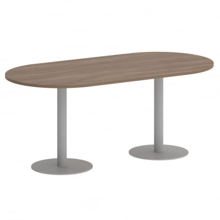 Стол овальный ХОМЕ ОФФИCЕ ВР.СП-5-180.1 Дуб Аризона/Серый металл / HOME OFFICE VR.SP-5-180.1_0