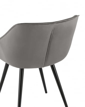 Стул Мэйсон Нев велюр Темно-серый / New_6