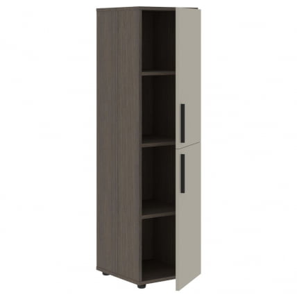 Шкаф-колонка с двумя глухими малыми дверьми (правый) ВЕЛИОН ВМCС 40.4 Р Аметист Дуб Сильвер / VELION VMCS R_1