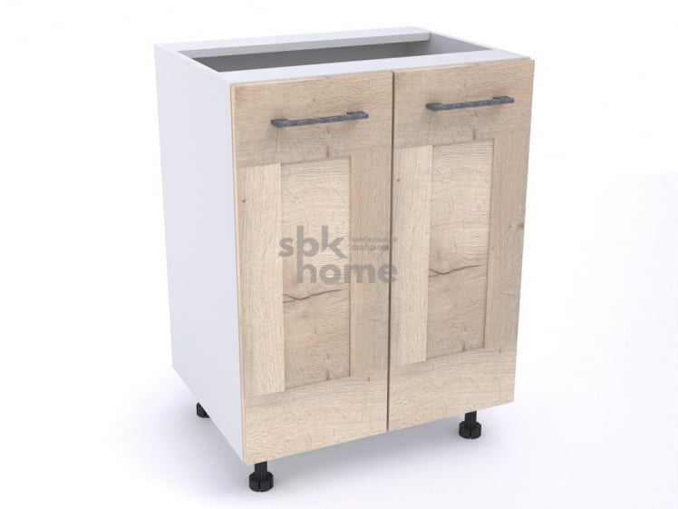 Стол С-60 (520) 2-х дверный, Дублин (600*520*820) Дуб галифакс белый, 21678_0