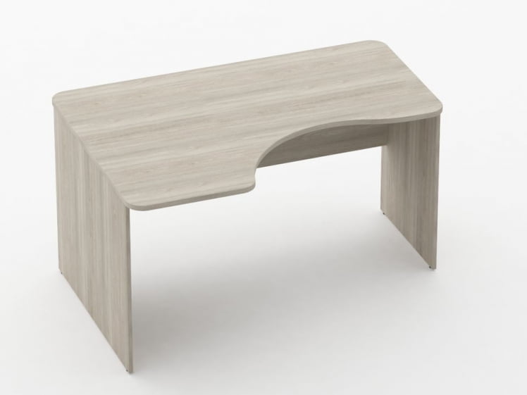 Стол угловой Глассй 1.14.14Л Дуб сантана светлый / Glassy_0