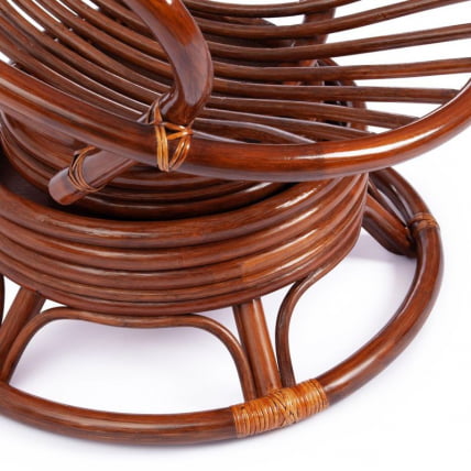 Кресло вращающееся ФЛОРЕС 5005 /без подушки/ Пекан (орех) / FLORES Pecan_17