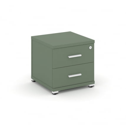 Тумба приставная с 2-мя ящиками CОНCЕПТ CН.ТУП-001 Б/В Кобо Белый / CONCEPT CN.TUP-001 B/W_0