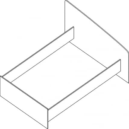 Кровать Проспект Гм.КРО-15 орех_0