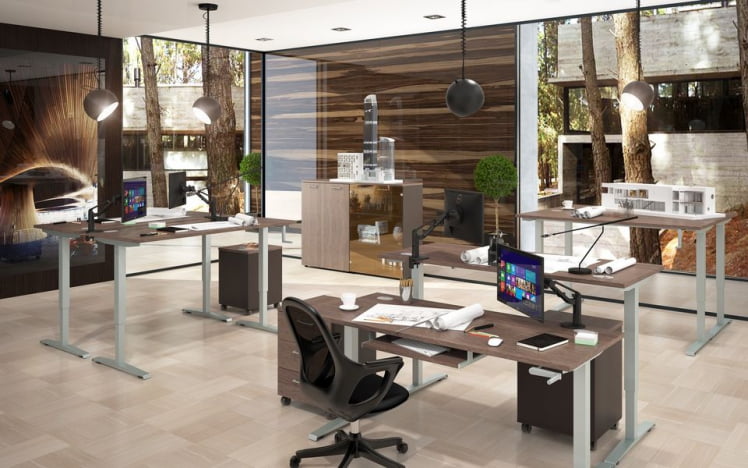 Комплект мебели для персонала КСтен Уп 01 Дуб Сонома / Xten Up_0