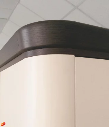 Шкаф трехдверный с зеркалом Катрин 92.12 Дуб венге Белый песок Браун вуд_3