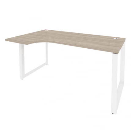 Стол эргономичный левый на О-образном м/к ОНИКС О.МО-СА-1Л Дуб Аттик/Белый / ONIX O.MO-SA-1L_0