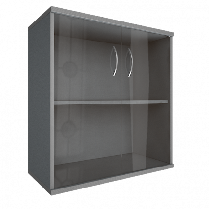 Шкаф низкий широкий Рива А.СТ-3.2 Клен/Металлик / Riva_0