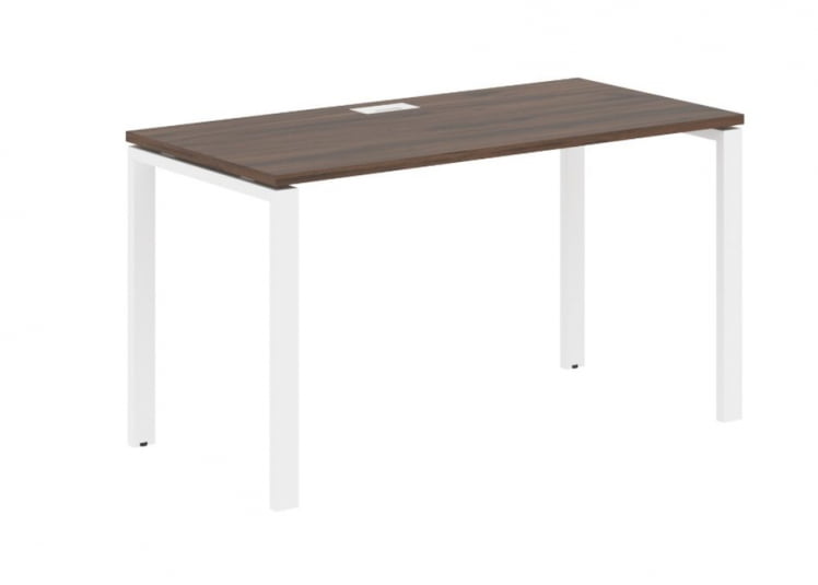 Стол письменный ЕДИС ЕУСТ 1367 Дуб Денвер темный Белый / EDIS EUST_0