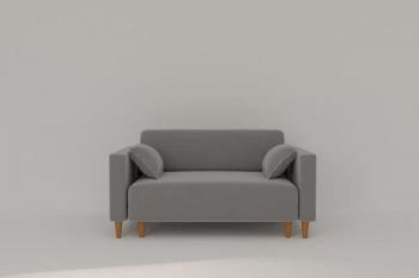 Диван прямой Урвик (Берхоусе) Цвет фасада: Левис 02 велюр; Тип: Прямой; Материал фасада: Металл/Велюр / (Berhouse)_5