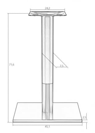 Подстолье обеденное ДОБРИН ВАЛЕНТИНО / DOBRIN VALENTINO_3