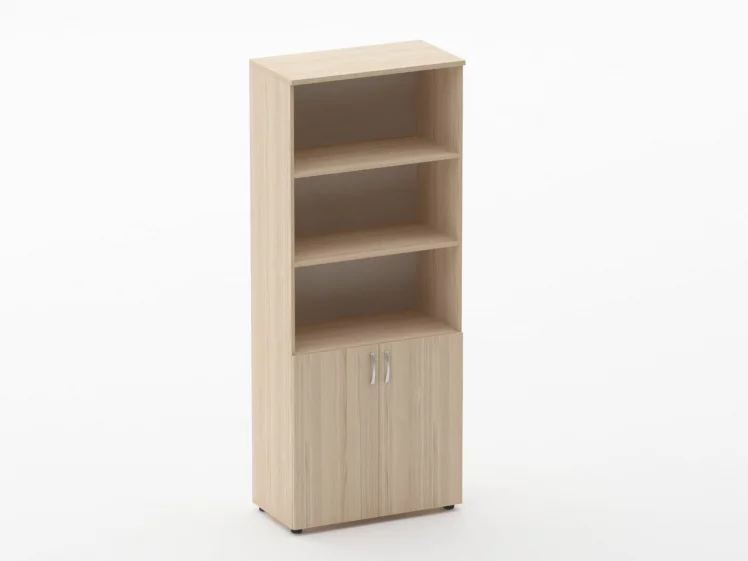 Шкаф высокий полуоткрытый Глассй 6.19.121 Дуб молочный / Glassy_0