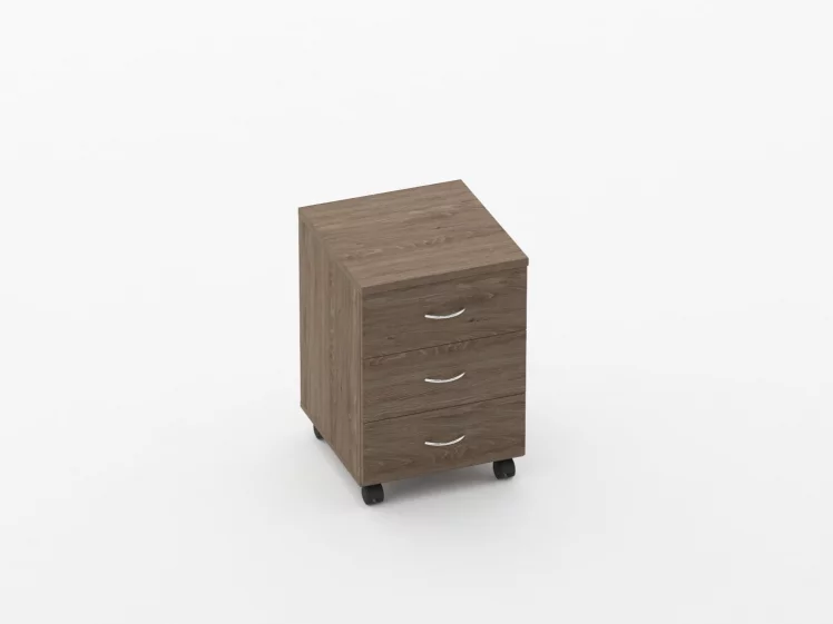 Тумба подкатная с 3-мя ящиками Твин 14.10.10 Дуб Верцаска / Twin_0