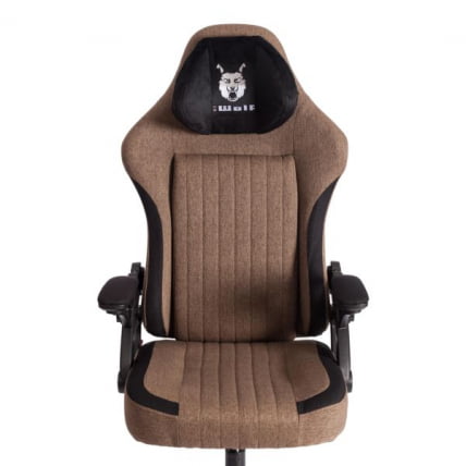 Кресло иВолф ткань, черный/коричневый / iWolf_2