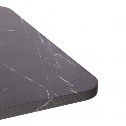 Стол обеденный ВОКС ЛДСП, 132-172кс85кс75,5 см, Мрамор черный/Белый / VOX 132-172x85x75,5_10