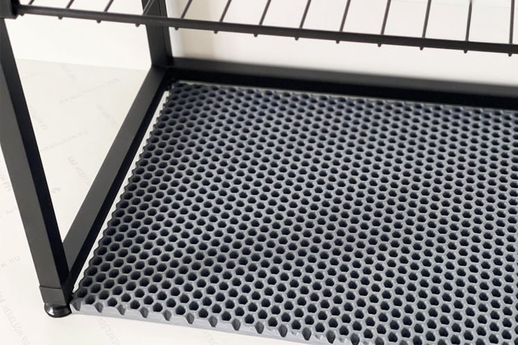 Обувница Краш ЛМН-13 черный муар/дуб крафт золотой / LMN-13_4